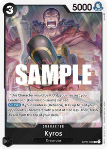 Kyros OP04-082 Rare Kingdoms of Intrigue One Piece Foil Near Mint
