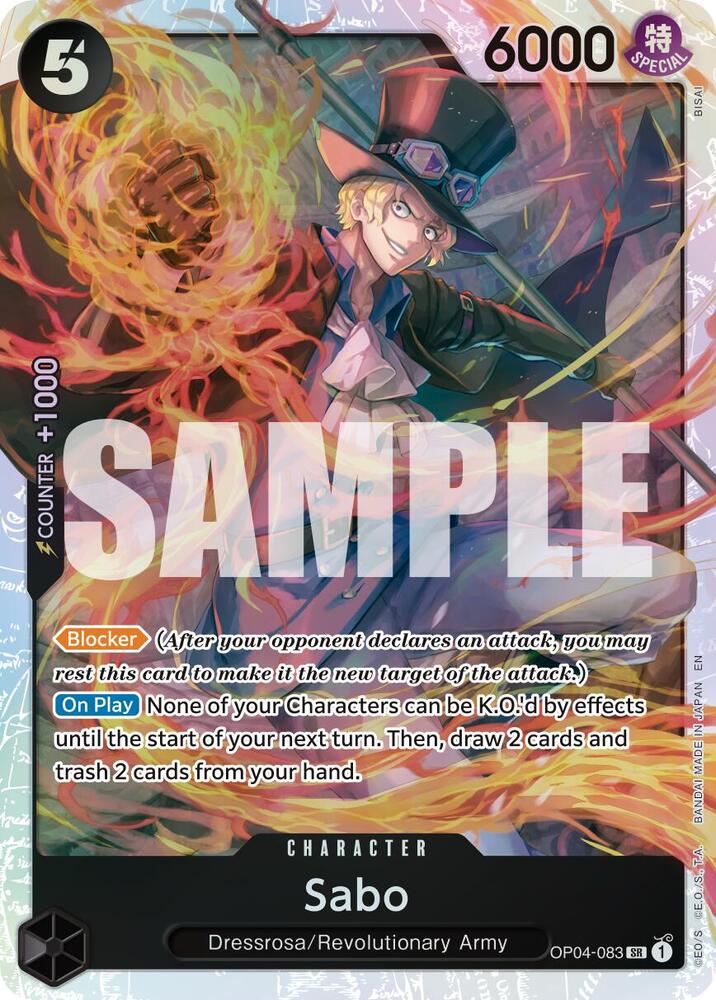 Sabo (Reprint) OP04-083 Premium Booster -The Best- Vol. 2 One Piece Foil NM