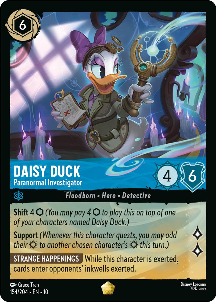 Daisy Duck - Paranormal Investigator 154/204 Whispers in the Well Lorcana NM