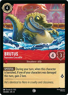 Brutus - Fearsome Crocodile 125/204 Common Reign of Jafar Lorcana Near Mint