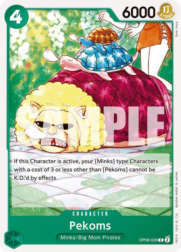 Pekoms OP08-029 Common Two Legends One Piece Near Mint
