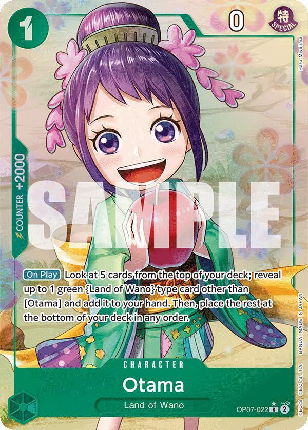 Otama (Parallel) OP07-022 Rare 500 Years in the Future One Piece Foil Near Mint