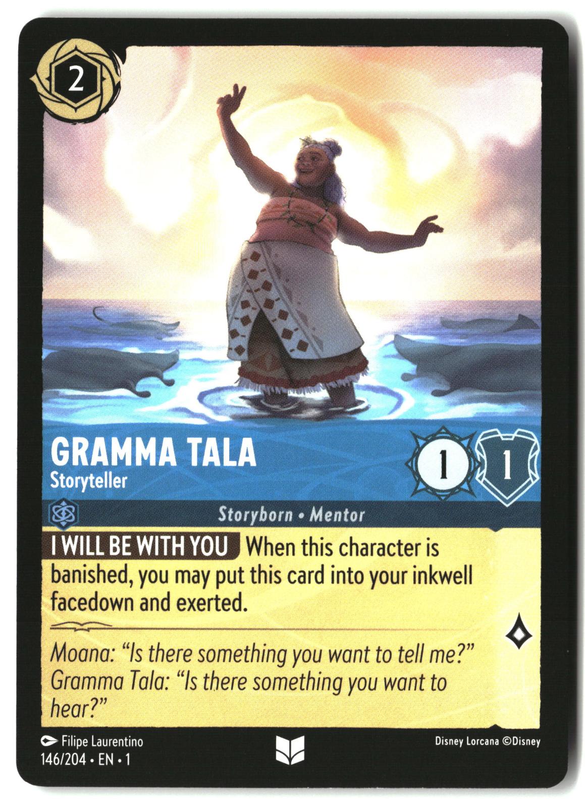 Gramma Tala - Storyteller 146/204 Uncommon The First Chapter Lorcana LP