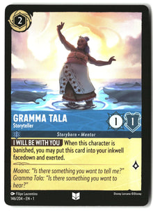 Gramma Tala - Storyteller 146/204 Uncommon The First Chapter Lorcana LP