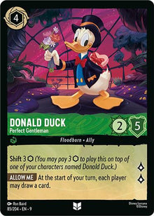 Donald Duck - Perfect Gentleman 85/204 Uncommon Fabled Lorcana Near Mint