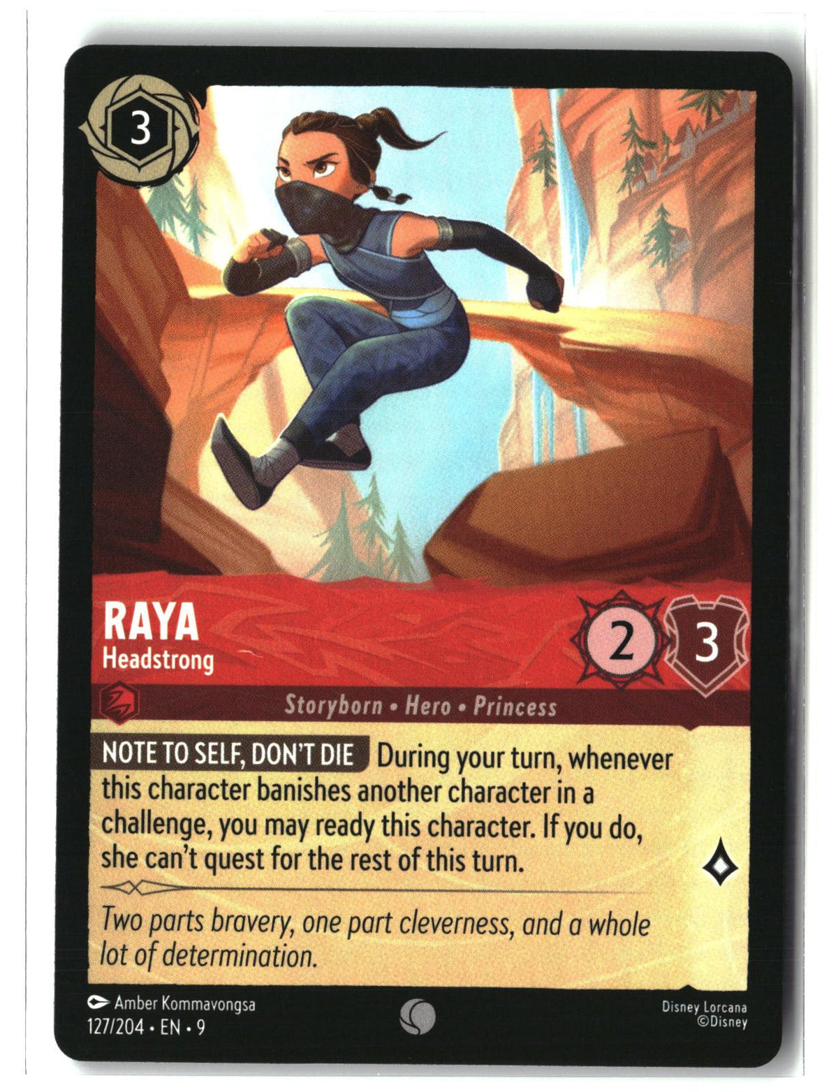 Raya - Headstrong 127/204 Common Fabled Lorcana Lightly Played