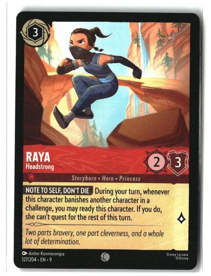 Raya - Headstrong 127/204 Common Fabled Lorcana Lightly Played