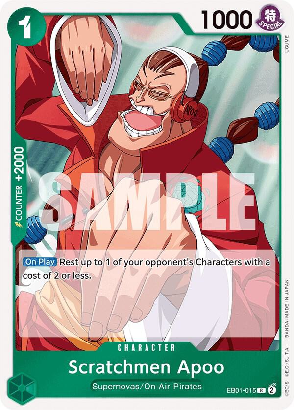Scratchmen Apoo EB01-015 Extra Booster: Memorial Collection One Piece Foil NM