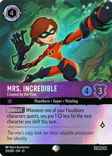 Mrs. Incredible - Created by the Vine (Epic) 213/204 Lorcana Holo NM