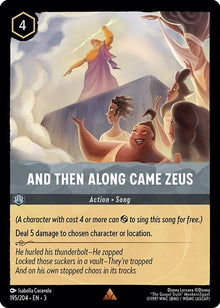 And Then Along Came Zeus 195/204 Rare Into the Inklands Lorcana Near Mint