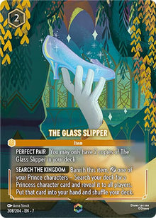 The Glass Slipper (Enchanted) 208/204 Archazia's Island Lorcana Holo NM