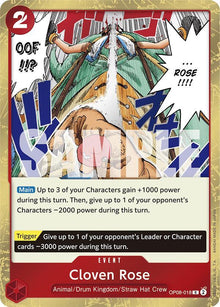 Cloven Rose OP08-018 Rare Two Legends One Piece Foil Near Mint