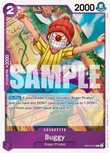 Buggy OP13-072 Rare Carrying On His Will One Piece Foil Near Mint