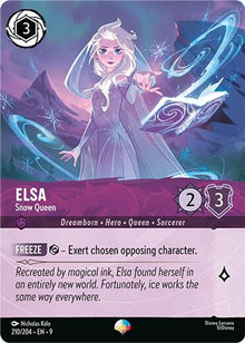 Elsa - Snow Queen (Epic) 210/204 Epic Fabled Lorcana Holo Near Mint