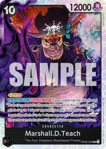 Marshall.D.Teach (Reprint) OP09-093 Premium Booster -The Best- Vol. 2 One Piece Foil NM