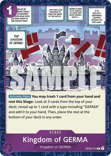 Kingdom of GERMA (Jolly Roger Foil) OP06-079 Premium Booster -The Best- One Piece NM