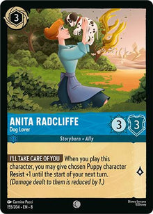 Anita Radcliffe - Dog Lover 155/204 Common Reign of Jafar Lorcana Near Mint