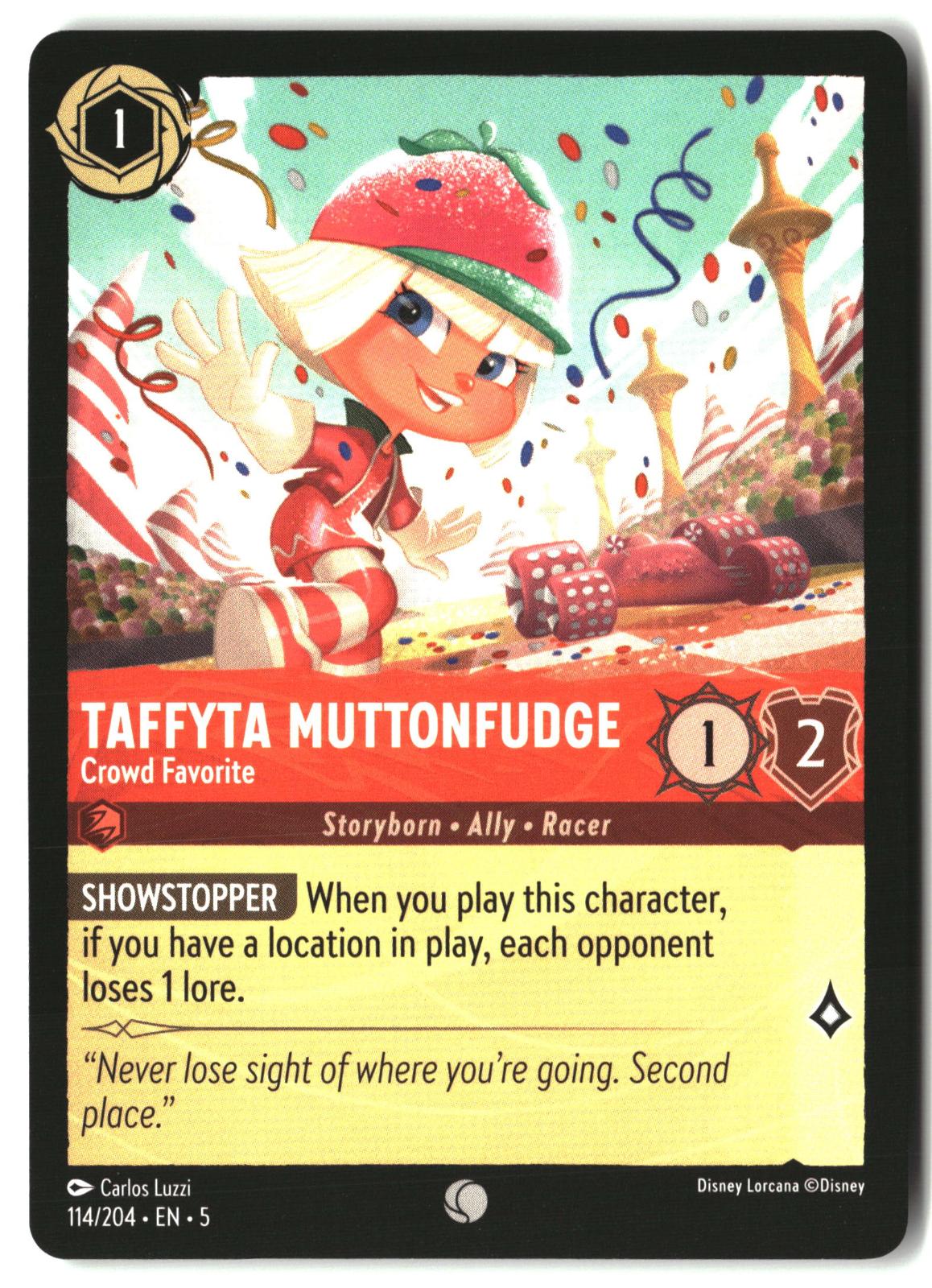 Taffyta Muttonfudge - Crowd Favorite 114/204 Common Shimmering Skies Lorcana LP