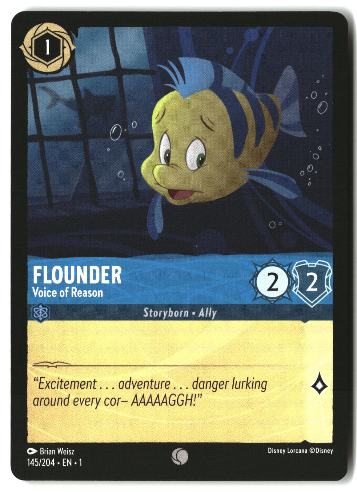 Flounder - Voice of Reason 145/204 Common The First Chapter Lorcana LP