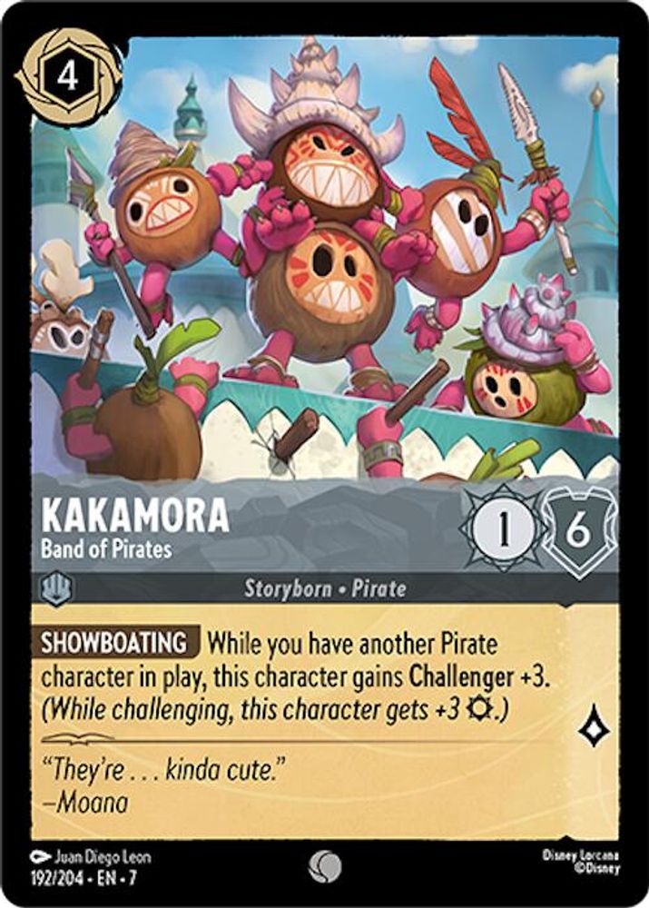 Kakamora - Band of Pirates 192/204 Common Archazia's Island Lorcana Near Mint