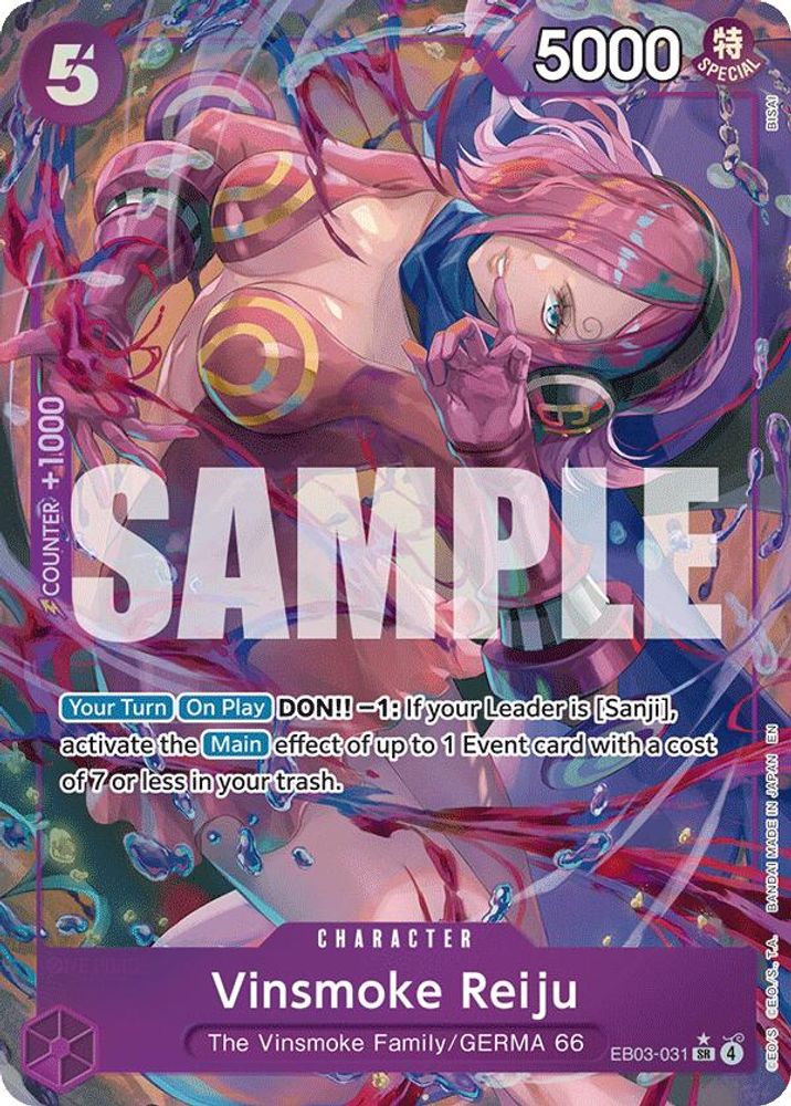 Vinsmoke Reiju (Alternate Art) EB03-031 Extra Booster: One Piece Heroines Edition One Piece Foil NM