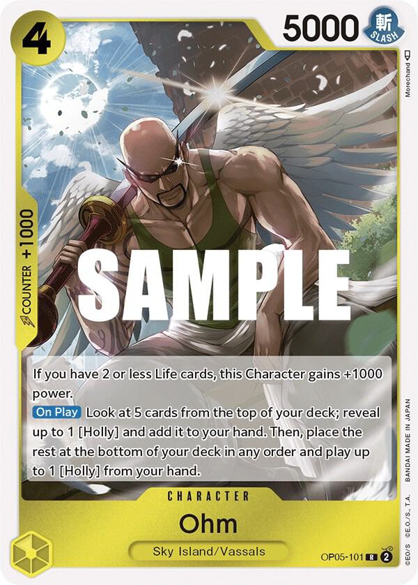 Ohm OP05-101 Rare Awakening of the New Era One Piece Foil Near Mint