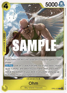 Ohm OP05-101 Rare Awakening of the New Era One Piece Foil Near Mint