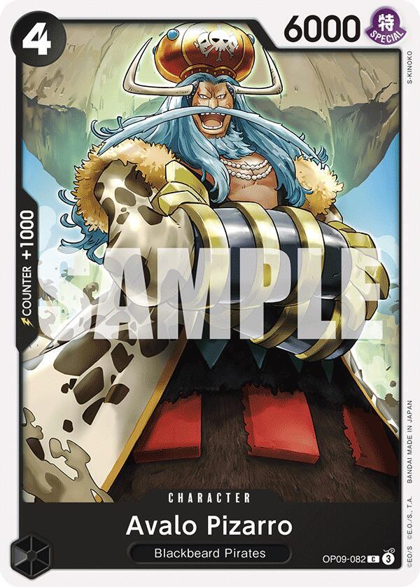 Avalo Pizarro OP09-082 Common Emperors in the New World One Piece Near Mint