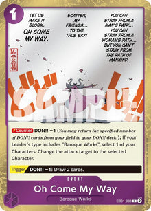 Oh Come My Way (Pirate Foil) EB01-038 Premium Booster -The Best- Vol. 2 One Piece NM