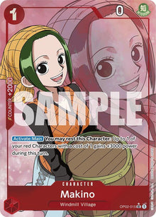 Makino (Full Art) OP02-015 Uncommon Premium Booster -The Best- One Piece Foil NM