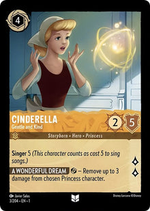 Cinderella - Gentle and Kind 3/204 Uncommon The First Chapter Lorcana Near Mint