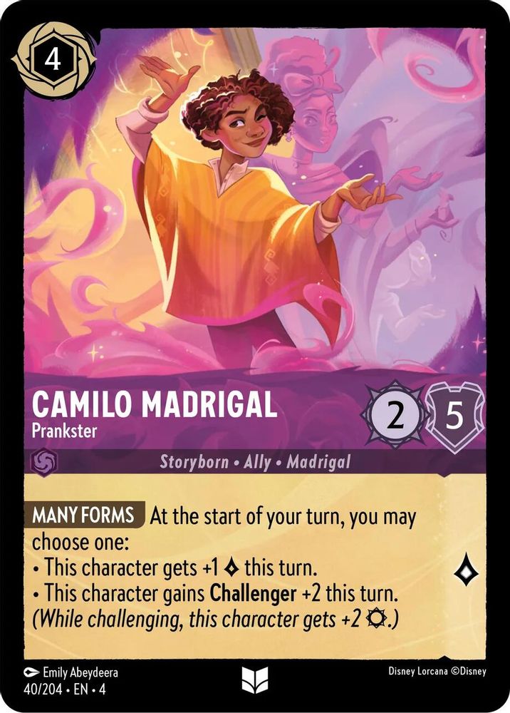 Camilo Madrigal - Prankster 40/204 Uncommon Ursula's Return Lorcana Near Mint