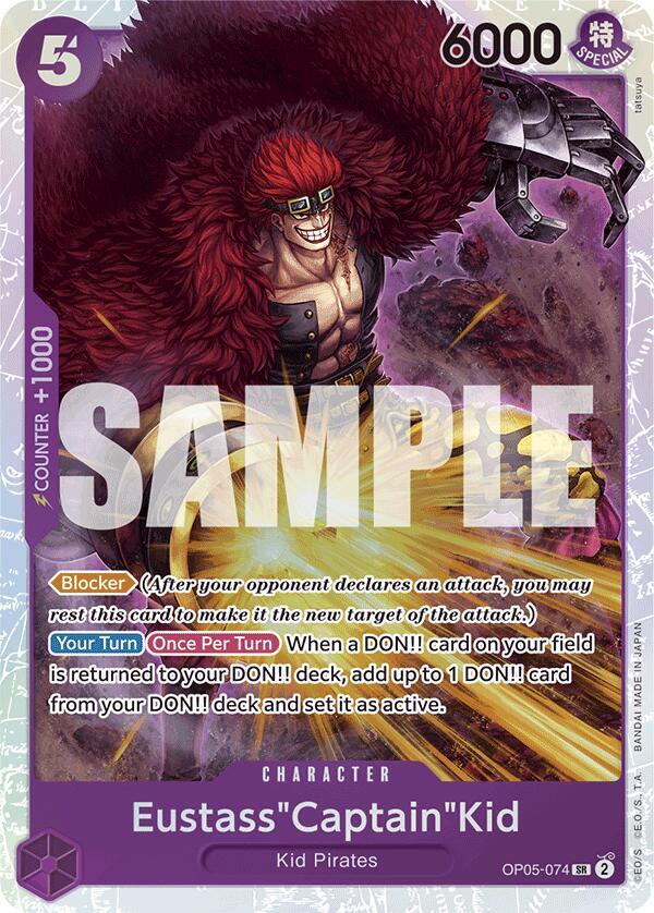 Eustass"Captain"Kid (Reprint) OP05-074 Premium Booster -The Best- One Piece Foil NM