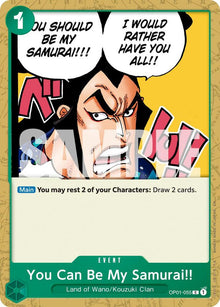You Can Be My Samurai!! (Reprint) OP01-055 Premium Booster -The Best- Vol. 2 One Piece NM