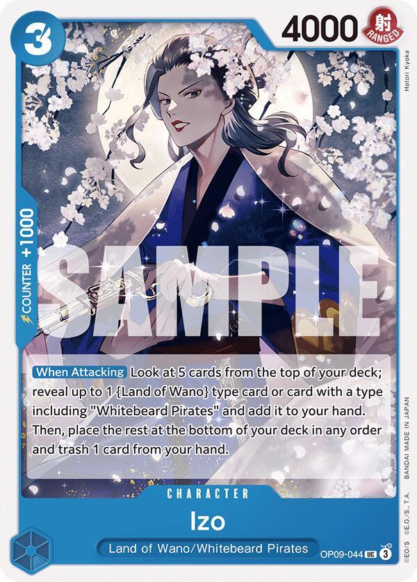 Izo OP09-044 Uncommon Emperors in the New World One Piece Near Mint