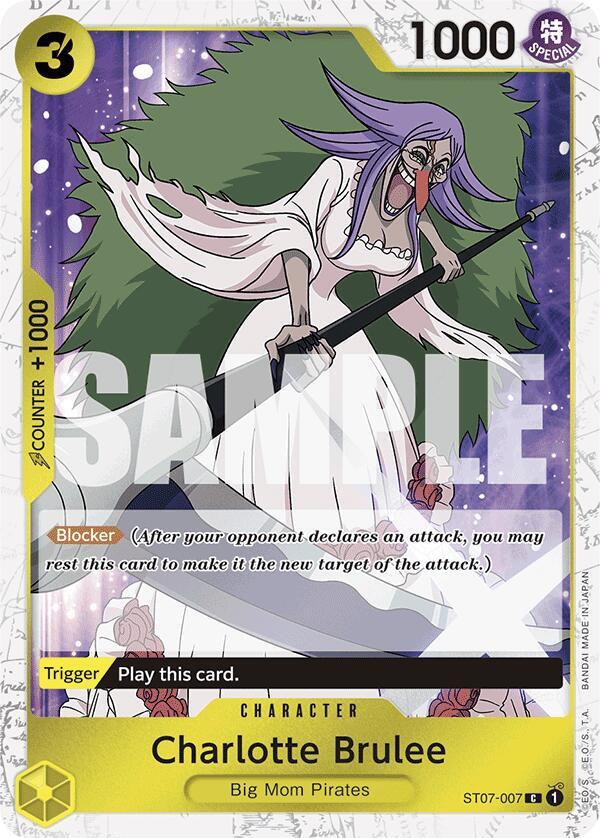 Charlotte Brulee (Jolly Roger Foil) ST07-007 Premium Booster -The Best- One Piece NM