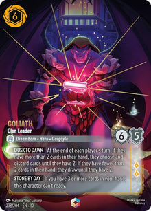 Goliath - Clan Leader (Enchanted) 238/204 Whispers in the Well Lorcana Holo NM