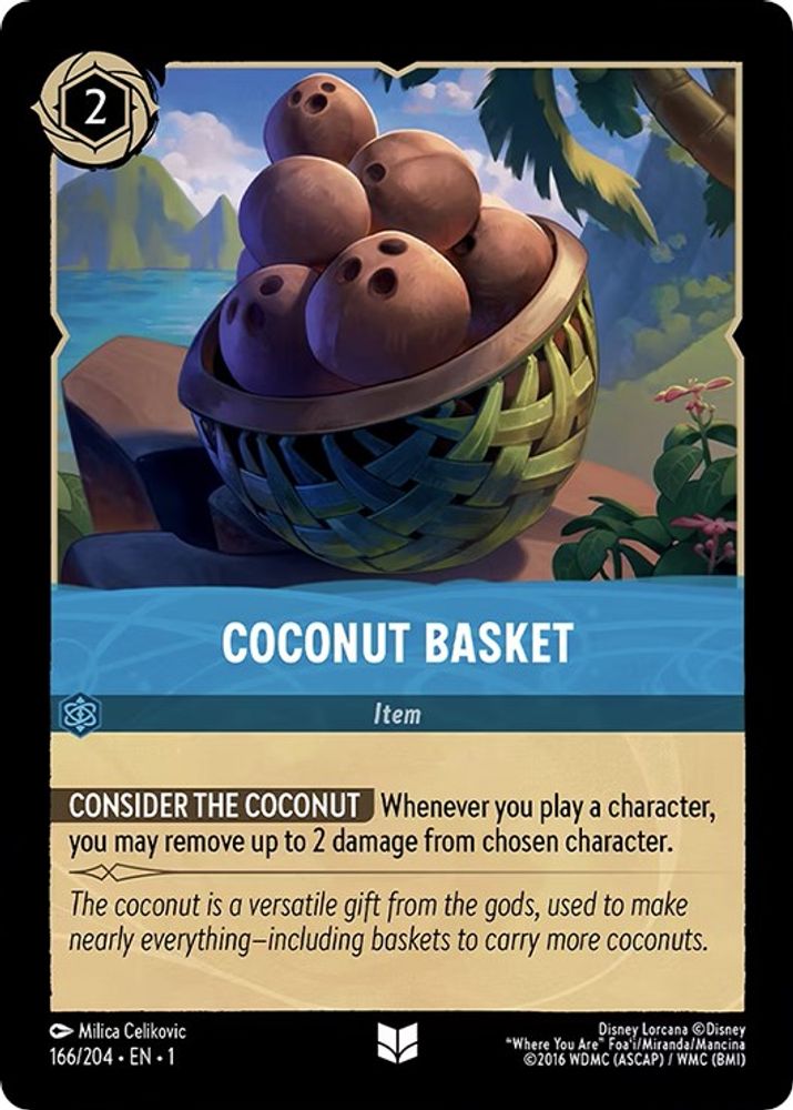 Coconut Basket 166/204 Uncommon The First Chapter Lorcana Near Mint