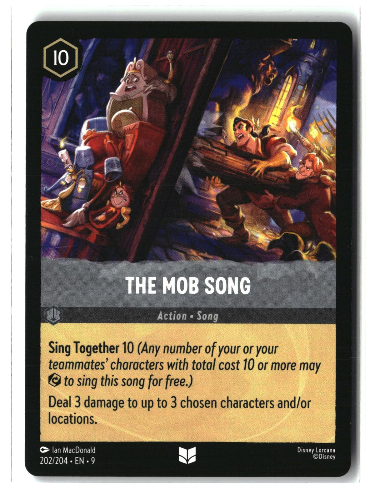 The Mob Song 202/204 Uncommon Fabled Lorcana Lightly Played