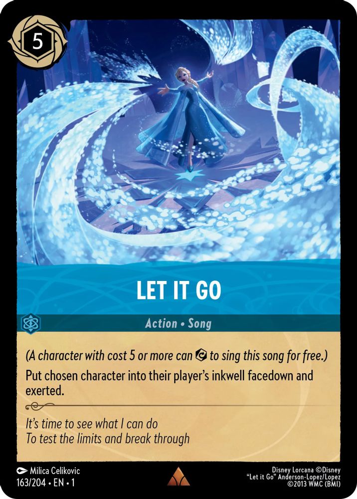 Let It Go 163/204 Rare The First Chapter Lorcana Near Mint