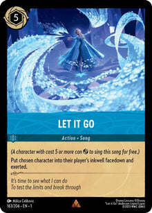 Let It Go 163/204 Rare The First Chapter Lorcana Near Mint