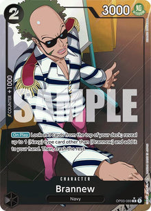 Brannew (Full Art) OP03-089 Rare Premium Booster -The Best- One Piece Foil NM