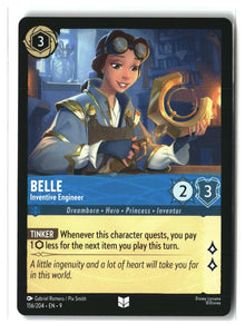 Belle - Inventive Engineer 156/204 Uncommon Fabled Lorcana Lightly Played