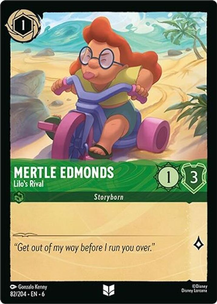 Mertle Edmonds - Lilo's Rival 82/204 Uncommon Azurite Sea Lorcana Near Mint