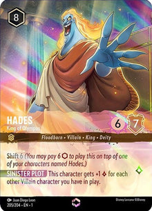 Hades - King of Olympus (Enchanted) 205/204 The First Chapter Lorcana Holo NM