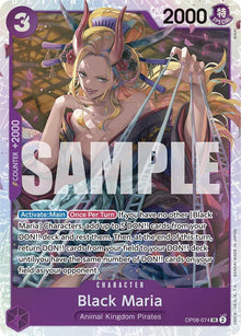 Black Maria OP08-074 Super Rare Two Legends One Piece Foil Near Mint
