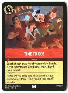 Time to Go! 131/204 Uncommon Whispers in the Well Lorcana Lightly Played