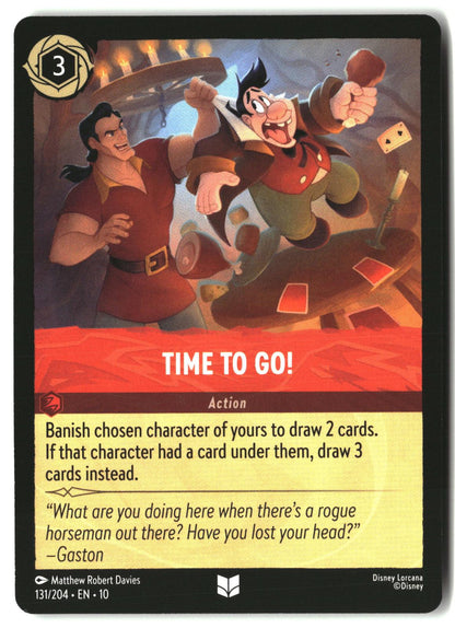 Time to Go! 131/204 Uncommon Whispers in the Well Lorcana Lightly Played