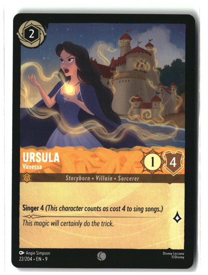 Ursula - Vanessa 22/204 Common Fabled Lorcana Lightly Played