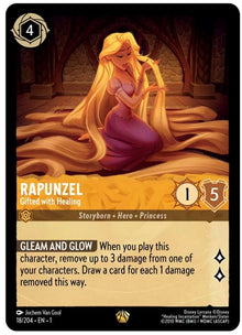 Rapunzel - Gifted with Healing 18/204 Legendary The First Chapter Lorcana NM